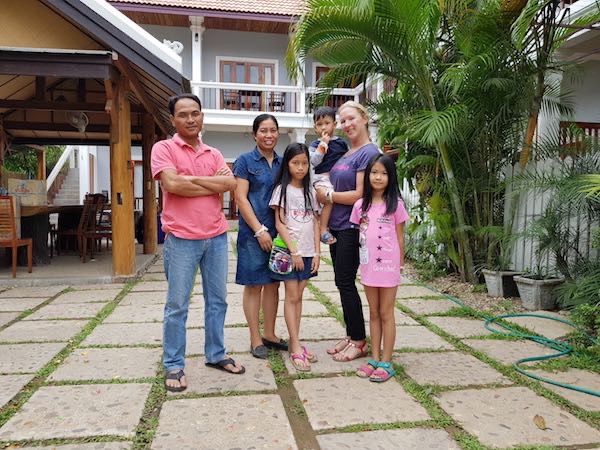 With guests from Australia